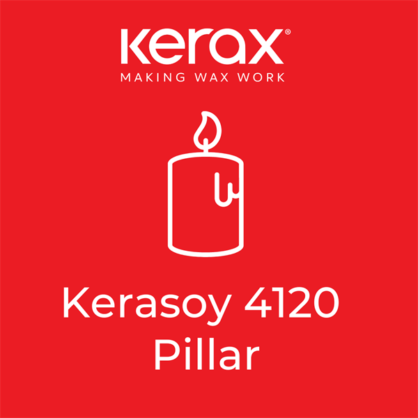 KeraSoy 4120 Pillar - Soyawachs 1kg Kerzenwachs für freistehende Kerzen