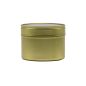 Preview: Candle container - 100ml - gold - Round seamless jar and lid with window