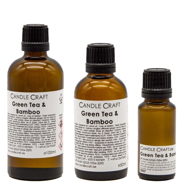 Grüner Tee und Bambus - Green Tea and Bamboo - Kerzenduftöl - Duftöl