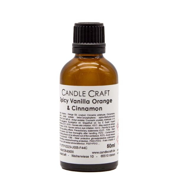 Würzige Vanille, Orange und Zimt - Spicy Vanilla Orange and Cinnamon - Kerzenduftöl - Duftöl