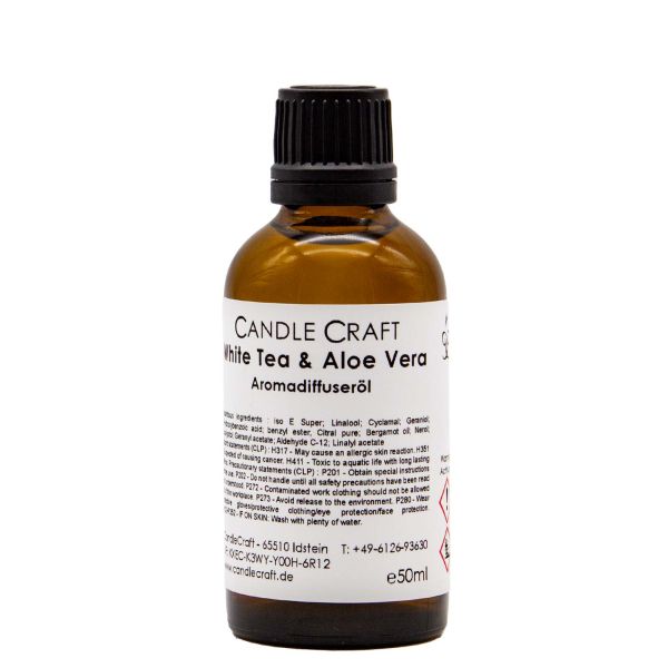 Weißer Tee und Aloe - White Tea and Aloe - Aromadiffuseröl - Duftöl