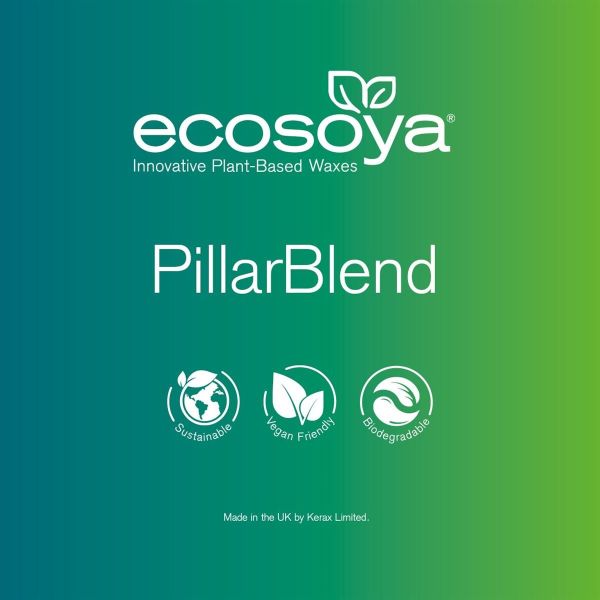 EcoSoya Pillar - Soyawachs Pastillen, 20kg für freistehende Kerzen - 15% GÜNSTIGER