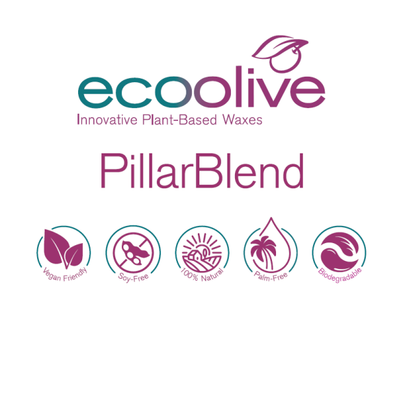 Olivenwachs, EcoOlive Pillar Kerzenwachs für freistehende Kerzen - Pastillen, 20kg - 20% GÜNSTIGER