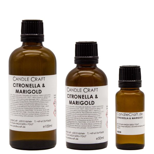 Citronella und Ringelblume - Citronella and Marigold - Kerzenduftöl - Duftöl - 20% GÜNSTIGER