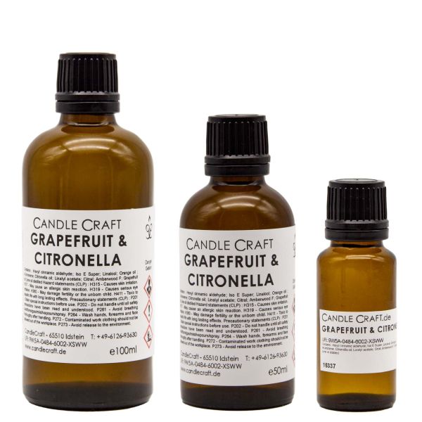 Grapefruit and Citronella - Candle Fragrance Oil