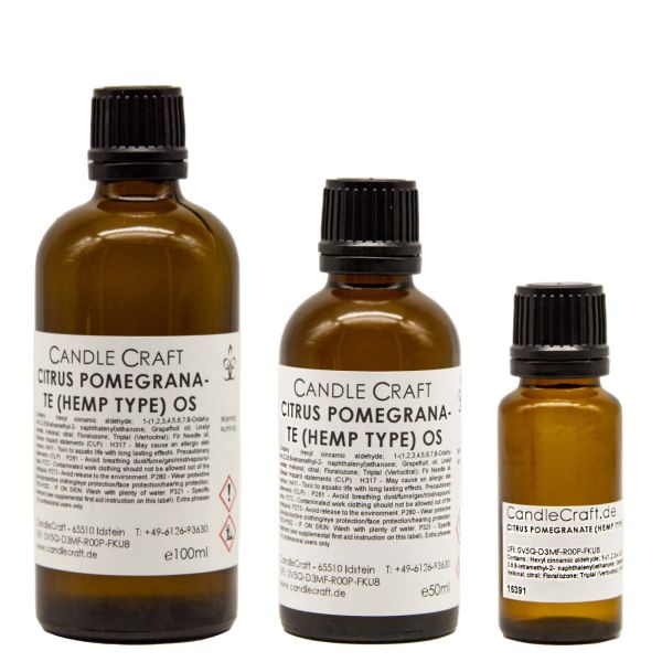Citrus Pomegranate - Hemp Type - Candle Fragrance Oil - 20% OFF
