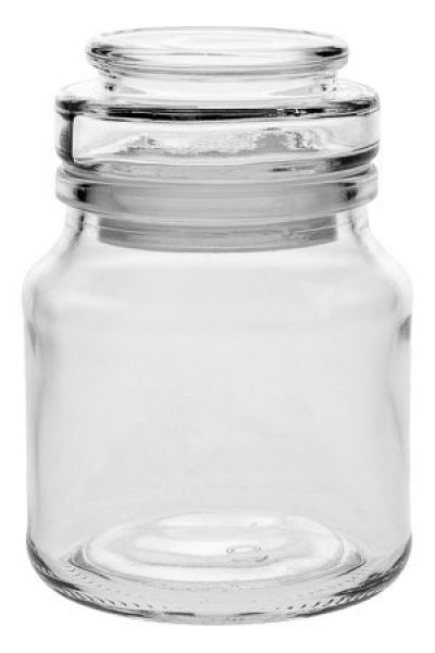 Kerzenglas 175 ml - rund - Glasdeckel