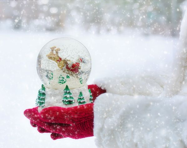 Schneekugel - Snow globe - Kerzenduftöl