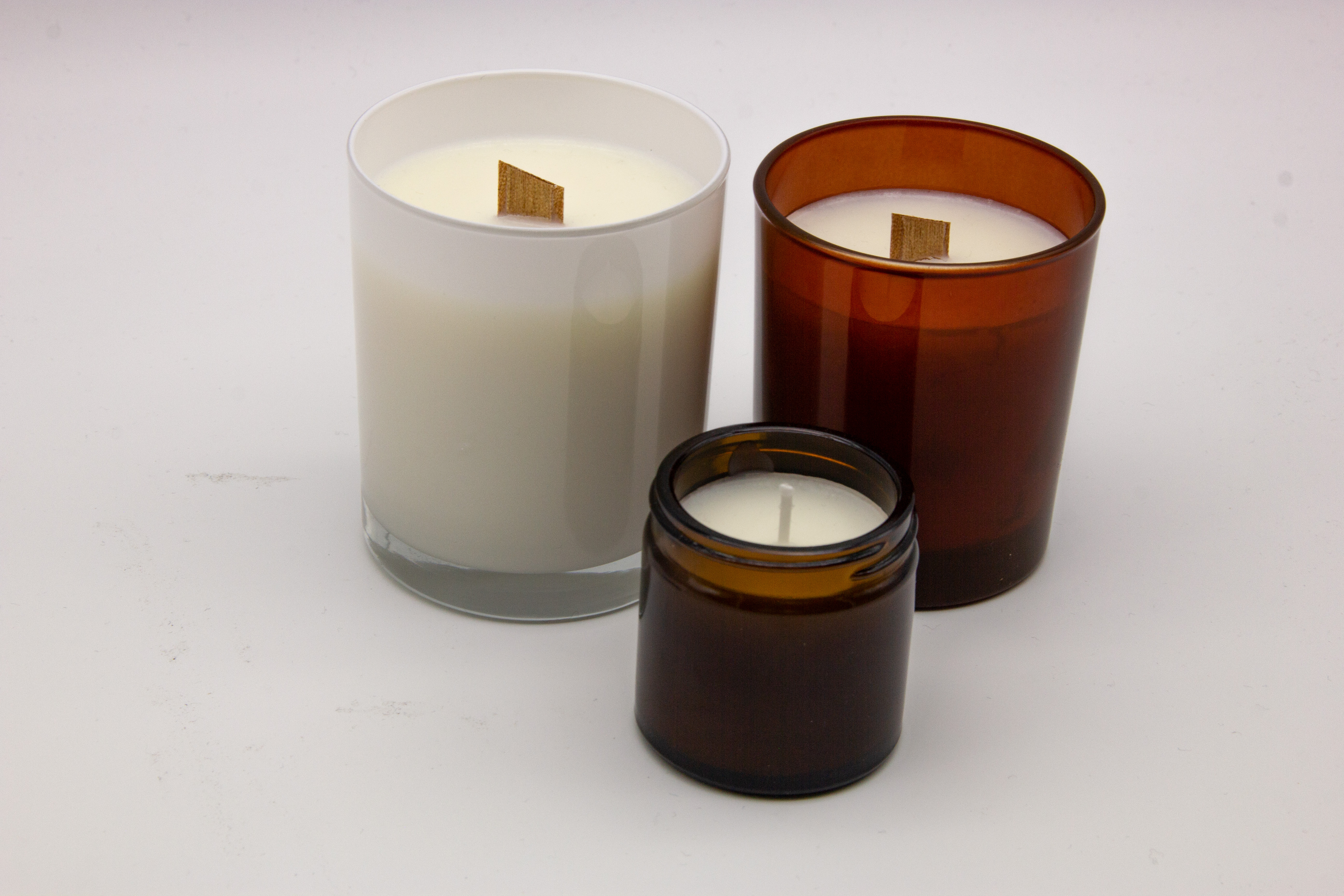 CandleCraft Kerzenduftöl - Duftöl für Kerzen - - Kerzenglas - weiß - innenseitig