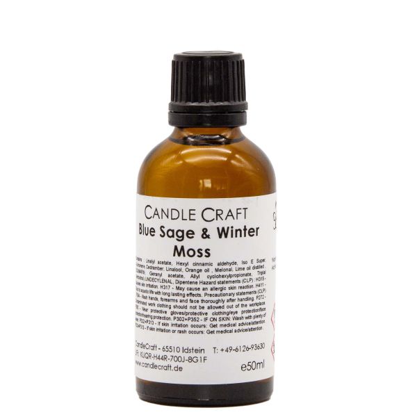 Blauer Salbei und Wintermoos - Blue Sage and Winter Moss - Kerzenduftöl - Duftöl