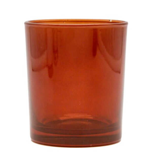 Kerzenglas - bernstein - transparent - 160ml
