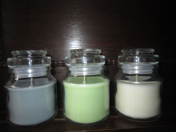 Kerzenglas 175 ml - rund - Glasdeckel